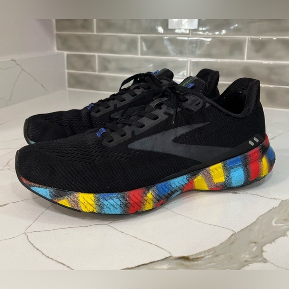 Brooks Launch 8 Running Shoes. Women’s Size 10.5B  Color Black / Multicolor. - Picture 1 of 11
